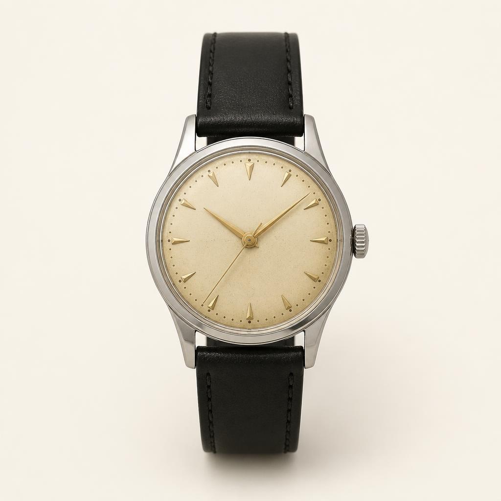 Steel Dress Watch, Cream Dial